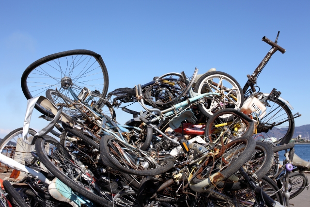 使わなくなった自転車のタイヤなどのゴミはどう処分する？